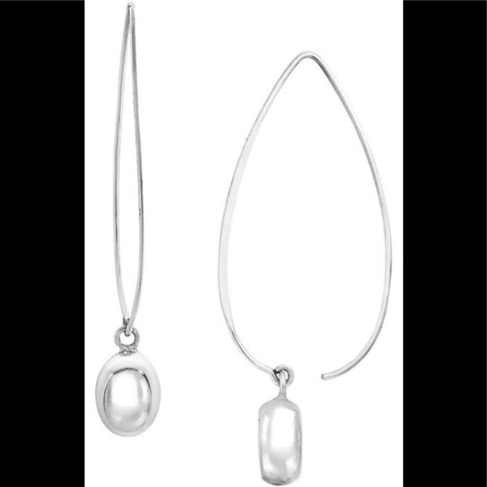 Silpada Earrings Sterling Silver Drop Earrings on wires. - Picture 2 of 2